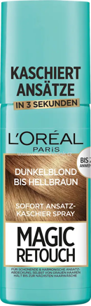 L'ORÉAL PARiS MAGIC RETOUCH Ansatzspray Dunkelblond bis Hellbraun, 75 ml