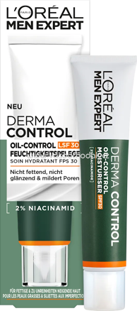 L'ORÉAL PARiS MEN EXPERT Feuchtigkeitscreme Derma Control LSF 30, 40 ml