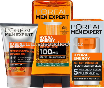 L'ORÉAL PARiS MEN EXPERT Geschenkset Hydra Energy 3tlg, 1 St