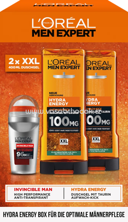 L'ORÉAL PARiS MEN EXPERT Geschenkset "Hydra Energy Box" 3tlg, 1 St