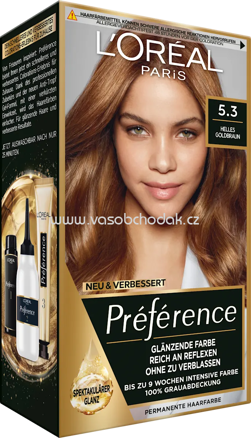 L'ORÉAL PARiS PRÉFÉRENCE Haarfarbe 5.3 Helles Goldbraun, 1 St