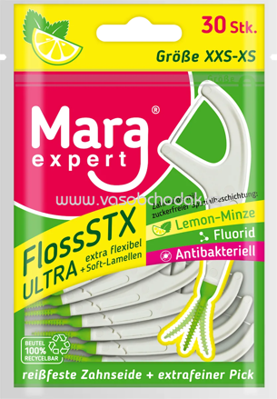 Mara Zahnseidesticks FlossStx Ultra, 30 St