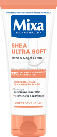 Mixa Hand- & Nagelcreme Shea ultra soft mit Glycerin, 100 ml