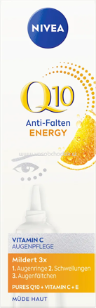 NIVEA Anti Falten Augencreme Q10 Energy, 15 ml