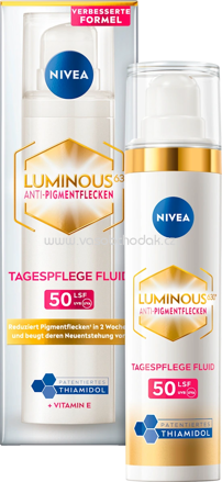 NIVEA Gesichtsfluid Cellular Luminous 630 Anti Pigmentflecken LSF 50, 40 ml