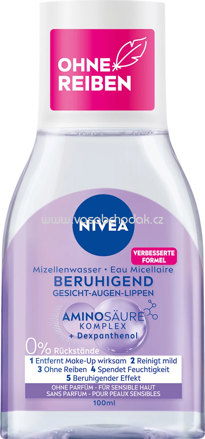 NIVEA Mizellenwasser beruhigend Reisegröße, 100 ml