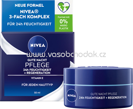 NIVEA Nachtcreme Essentials Gute-Nacht-Pflege, 50 ml