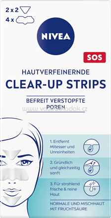 NIVEA Nosestrips Clear-Up hautverfeinernd, 6 St