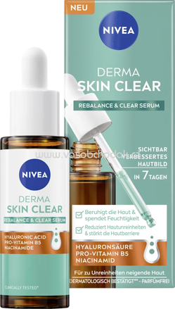 NIVEA Serum Derma Skin Clear Rebalance & Clear, 30 ml
