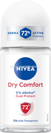 NIVEA Antitranspirant Deo Roll-on Dry Comfort, 50 ml