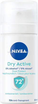 NIVEA Antitranspirant Deospray Dry Active, Reisegröße, 35 ml