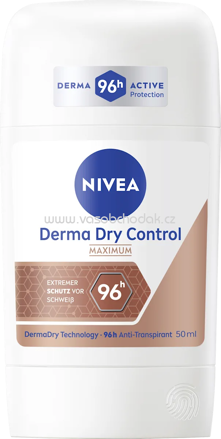 NIVEA Antitranspirant Deostick Derma Dry Control Maximum, 50 ml