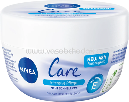 NIVEA Care Creme Intensive Pflege Reisegröße, 50 ml