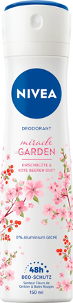 NIVEA Deospray Miracle Garden Kirschblüte & rote Beeren, 150 ml