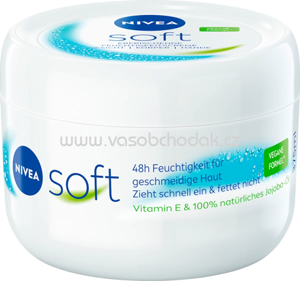 NIVEA Feuchtigkeitscreme soft im Tiegel, 375 ml