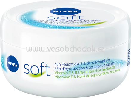 NIVEA Feuchtigkeitscreme soft im Tiegel, 50 ml