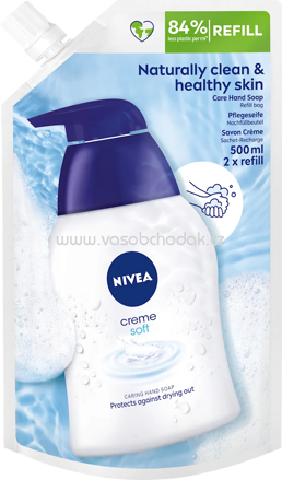 NIVEA Flüssigseife Creme soft Nachfüllpack, 500 ml