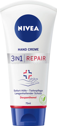 NIVEA Handcreme 3in1 Repair, 75 ml