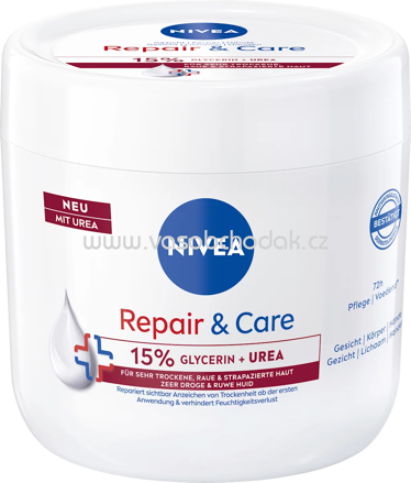 NIVEA Pflegecreme Repair & Care Urea, 400 ml