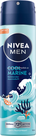 NIVEA MEN Antitranspirant Deospray Cool Marine, 150 ml