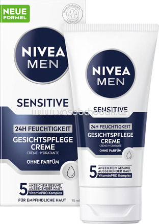 NIVEA MEN Gesichtscreme sensitive, 75 ml