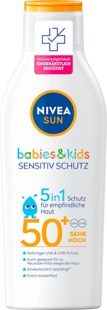 NIVEA SUN Sonnenmilch Kids, Schutz & Pflege sensitiv, LSF 50+, 200 ml
