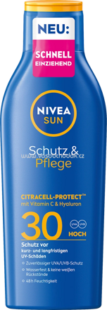 NIVEA SUN Sonnenmilch Schutz & Pflege LSF 30, 200 ml