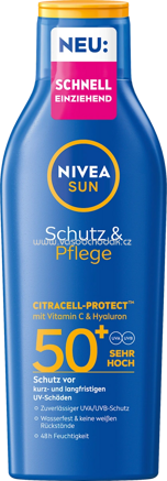 NIVEA SUN Sonnenmilch Schutz & Pflege LSF 50+, 200 ml