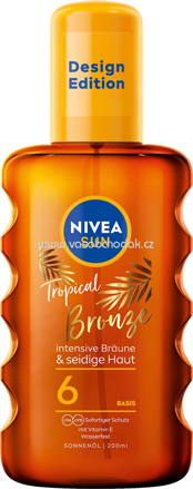 NIVEA SUN Sonnenölspray tropical bronze, LSF 6, 200 ml
