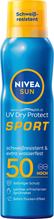 NIVEA SUN Sonnenspray Aerosol UV Dry Protect Sport, LSF 50, 200 ml