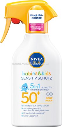 NIVEA SUN Sonnenspray Babies & Kids sensitiv LSF 50+, 270 ml