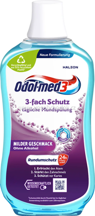 Odol med 3 Mundspülung 3-fach Schutz, 500 ml