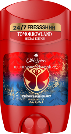 Old Spice Deostick Rockstar, Scent of Vibrant Bergamot, 50 ml