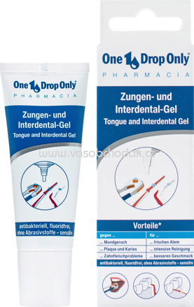 One Drop Only Zungen- und Interdental Gel, fluoridfrei, 25 ml