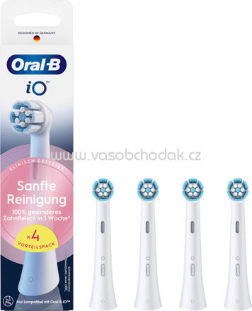 Oral-B Aufsteckbürste iO Sanfte Reinigung weiß, 4 St