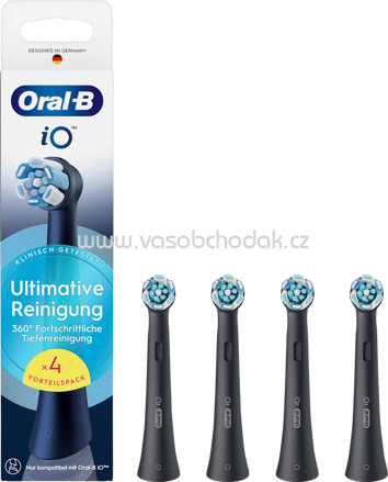 Oral-B Aufsteckbürste iO Ultimative Reinigung schwarz, 4 St