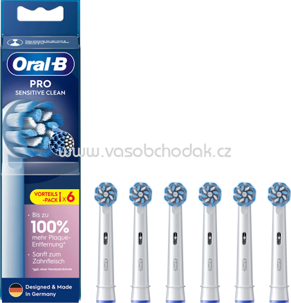Oral-B Aufsteckbürsten Pro Sensitive Clean, 6 St
