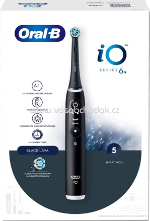 Oral-B Elektrische Zahnbürste iO Series 6 Black Lava, 1 St