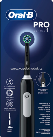Oral-B Elektrische Zahnbürste PRO 1 Cross Action Black, 1 St