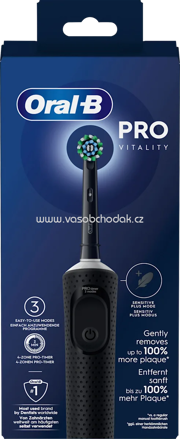  Oral-B Elektrische Zahnbürste Vitality PRO Black, 1 St