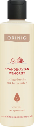 ORINIQ Pflegedusche Scandinavian Memories mit Hafermilch, Sandelholz & Moltebeere, 250 ml