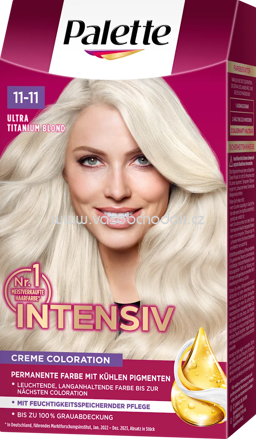 Palette Intensive Color Creme Haarfarbe 11-11 Ultra Titanium Blond, 1 St