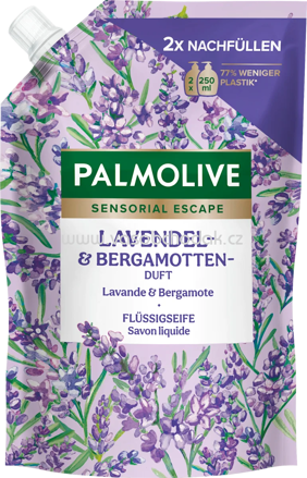 Palmolive Flüssigseife Lavendel & Bergamotte Nachfüllpack, 500 ml