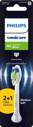 Philips Sonicare Aufsteckbürsten W2 OptimalWhite weiß, 2 St