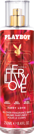 PLAYBOY Fiery Love Körperspray Body Mist, 250 ml