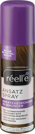 réell‘e Ansatzspray Braun bis Mittelbraun, 75 ml