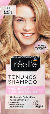 réell‘e Tönungsshampoo 8.1 Platinblond, 14 ml