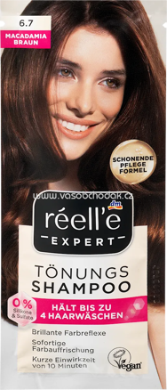 réell‘e EXPERT Tönungsshampoo 6.7 Macadamiabraun, 25 ml
