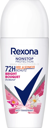 Rexona Antitranspirant Deo Roll-on Nonstop Protection Bright Bouquet, 50 ml