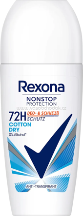 Rexona Antitranspirant Deo Roll-on Nonstop Protection Cotton Dry, 50 ml